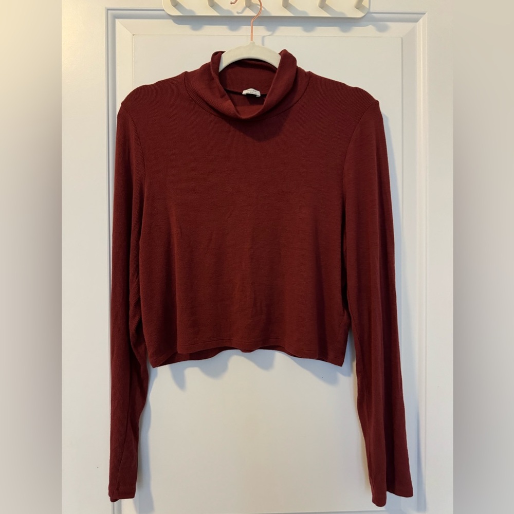 Aritzia Wilfred only turtleneck sweater, maroon size XXL